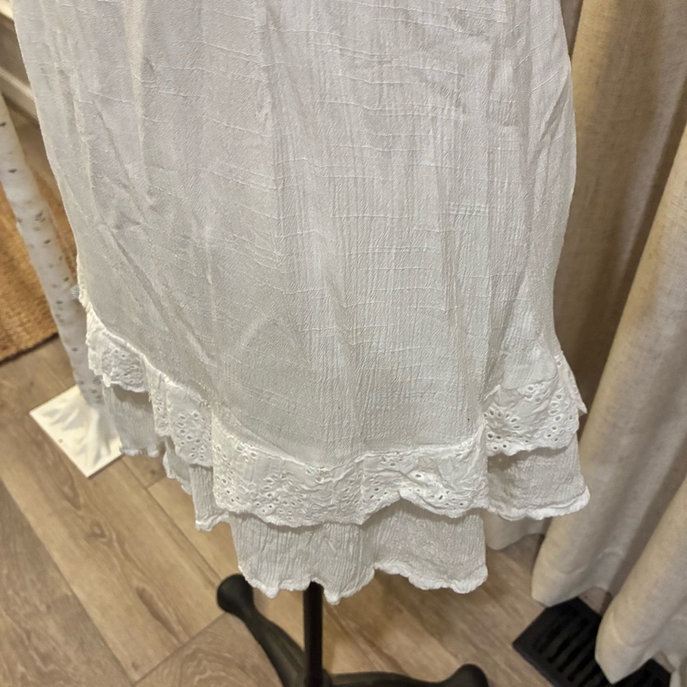 Selfie Leslie “Something Borrowed” White Lace Cottagecore Dress Large L NWT NEW - Picture 6 of 14